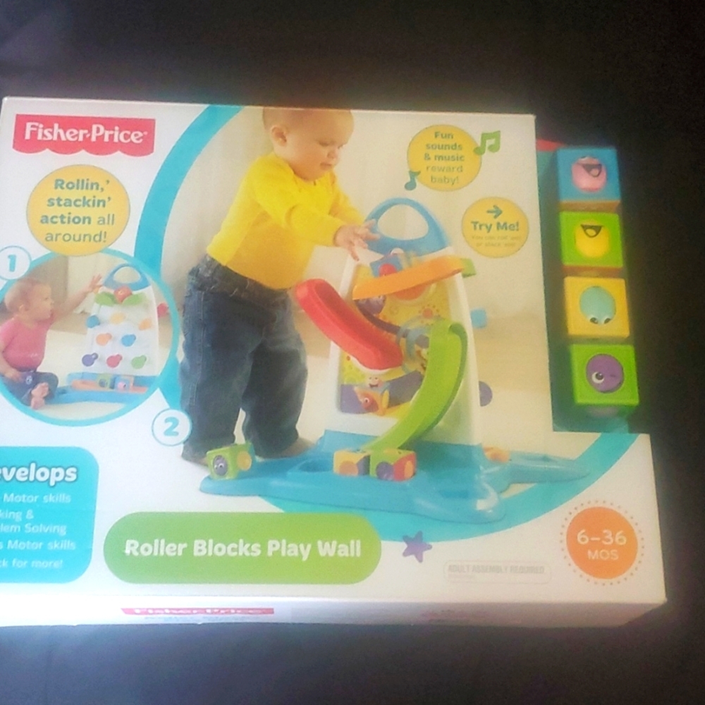 Fisher Price Roller Blocks Play Wall